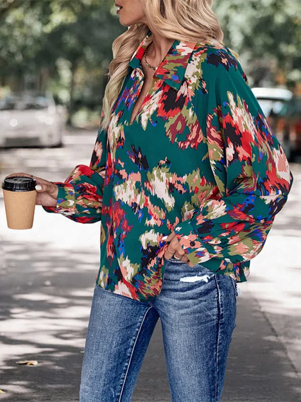 Audra New Women's Long Sleeve Printed Shirt