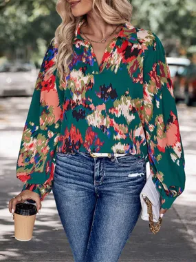 Audra New Women's Long Sleeve Printed Shirt