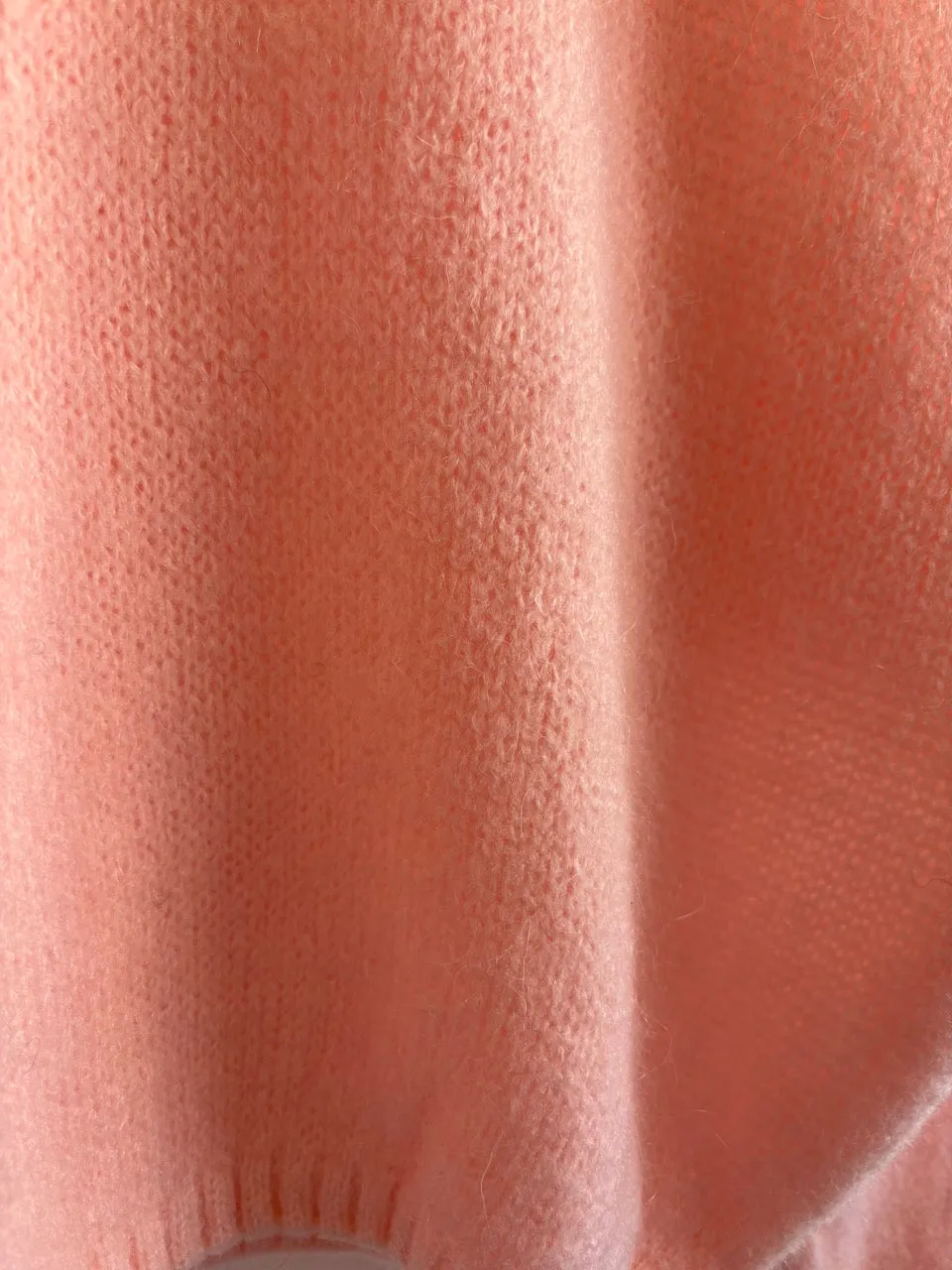 Baby Pink Mohair Balloon Sleeve Jumper