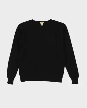 Calvin Klein Black Cashmere Knitted Jumper - S