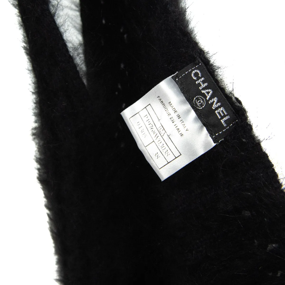 Chanel Black Angora Knit Twin Set Size S | FR 38