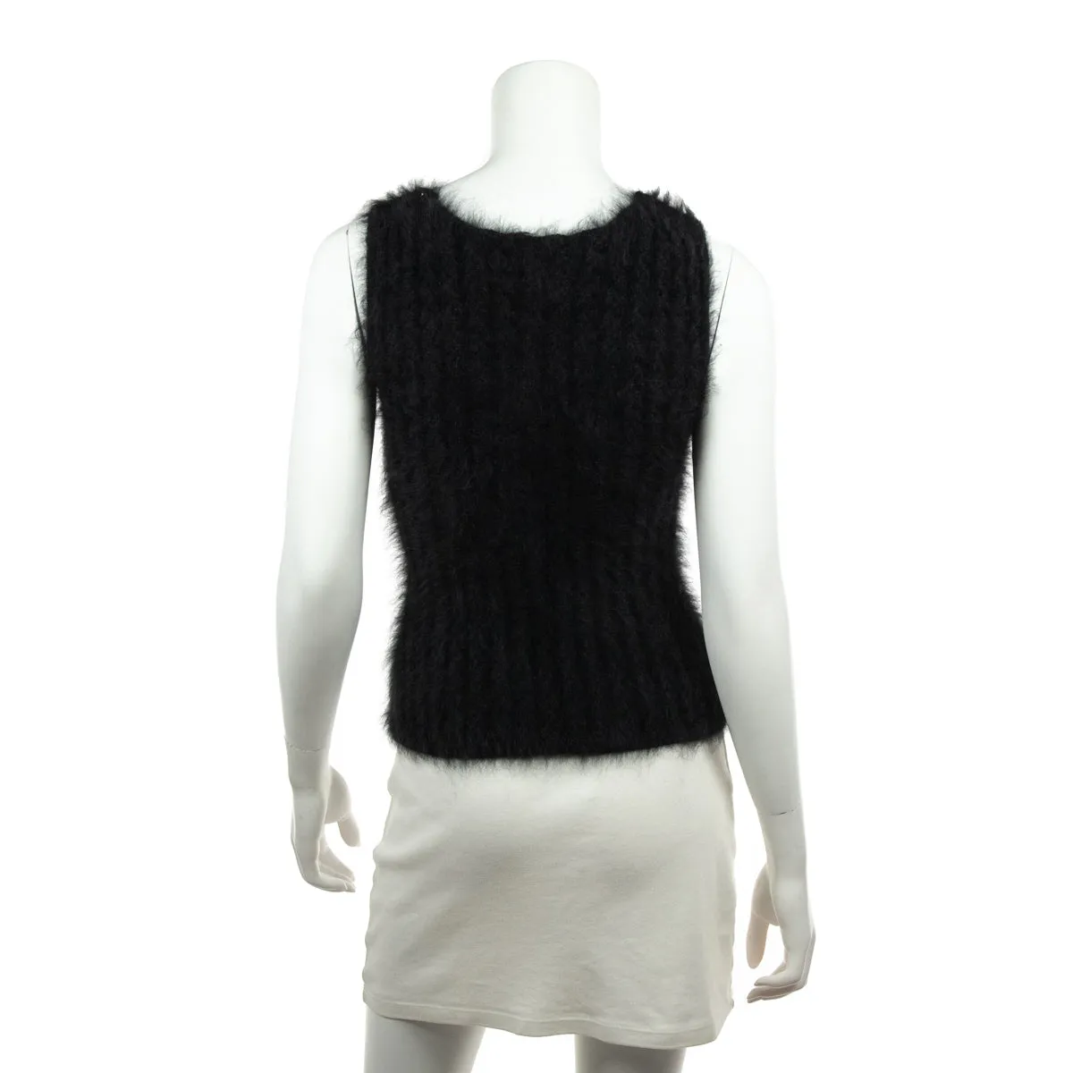 Chanel Black Angora Knit Twin Set Size S | FR 38