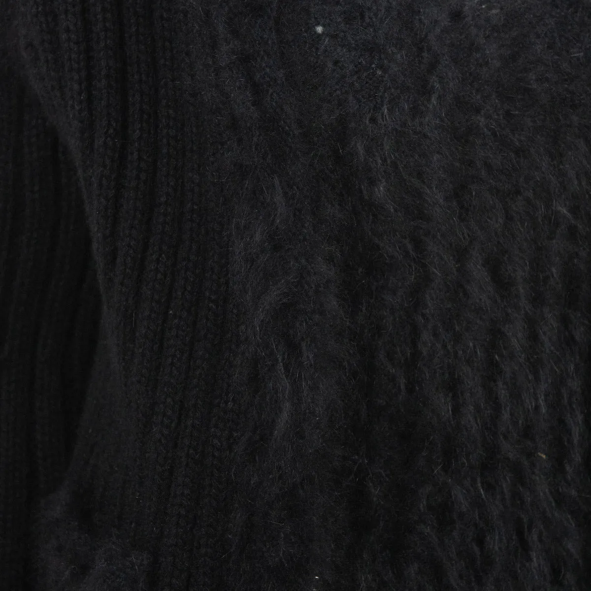 Chanel Black Angora Knit Twin Set Size S | FR 38