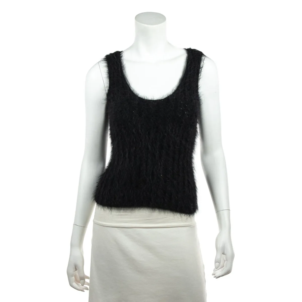 Chanel Black Angora Knit Twin Set Size S | FR 38