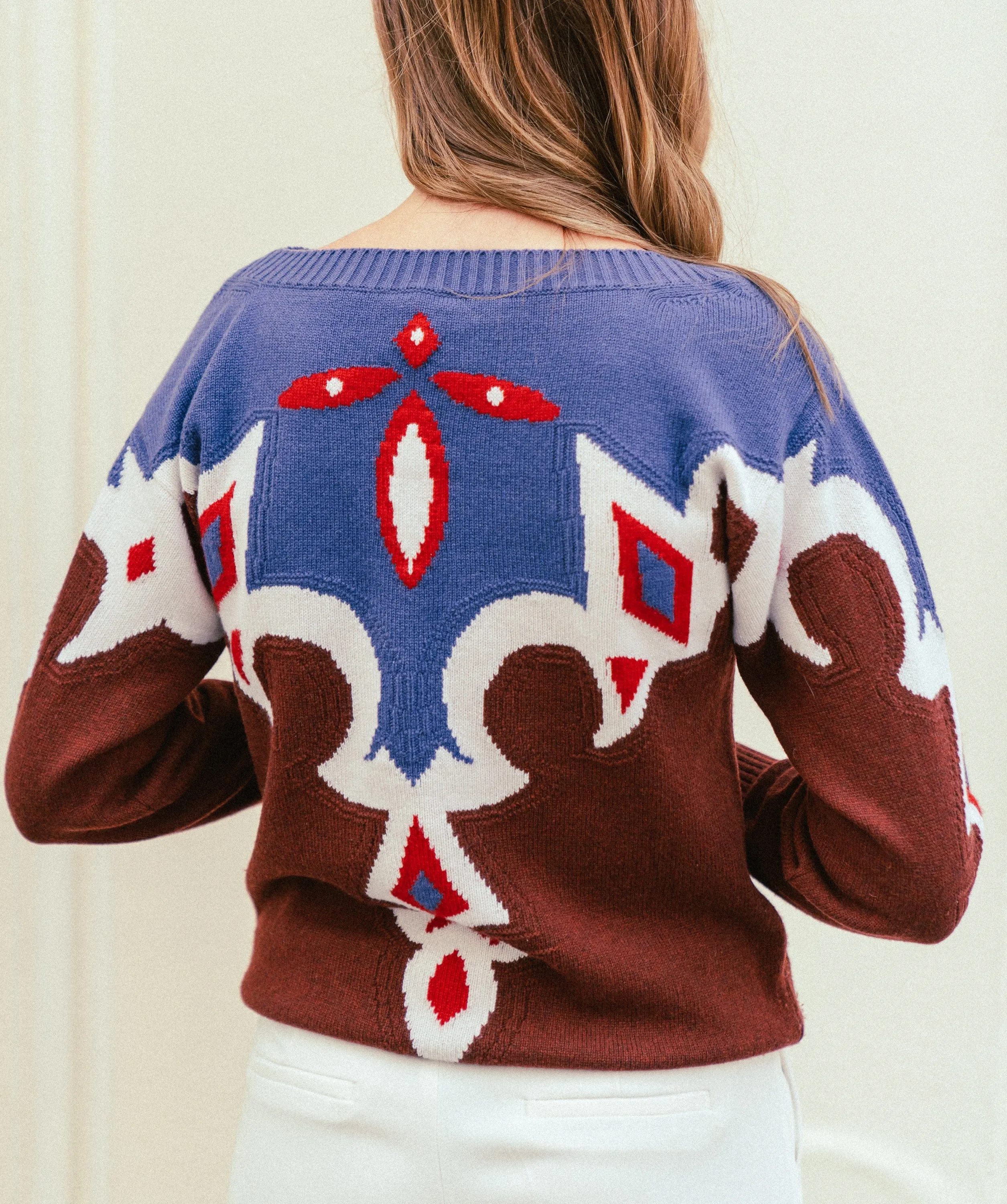 Chanel knitted cowboy jumper - 100% cashmere. AGC1230
