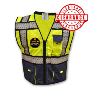 CLEARANCE! KwikSafety SHERIFF | ANSI Class 2 Fishbone Safety Vest (Old Sizing) - Model No.: KS3305