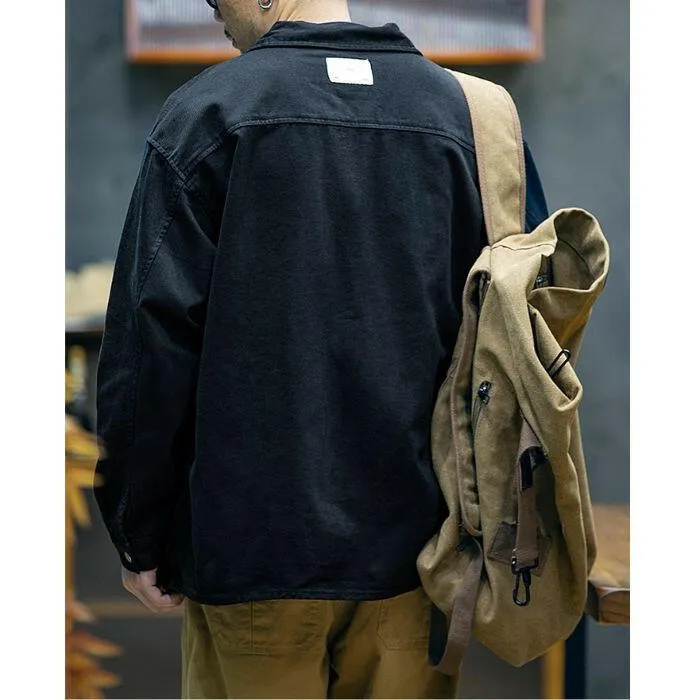 Cotton Long-sleeved Loose Casual Shirt P0523