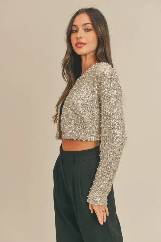 Dazzled Cardigan Crop Jacket