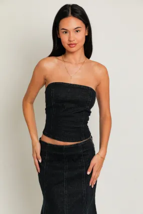 Denim Tube Top