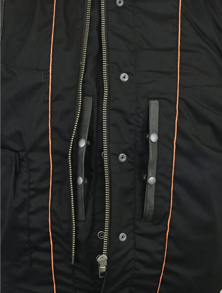 DS182 Concealed Snaps, Premium Naked Cowhide, Removable Hood & Hidden
