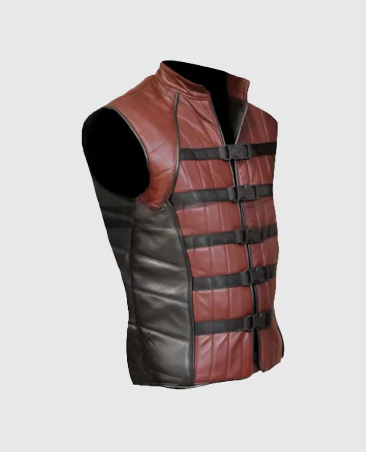 Farscape John Crichton Brown Premium Leather Vest