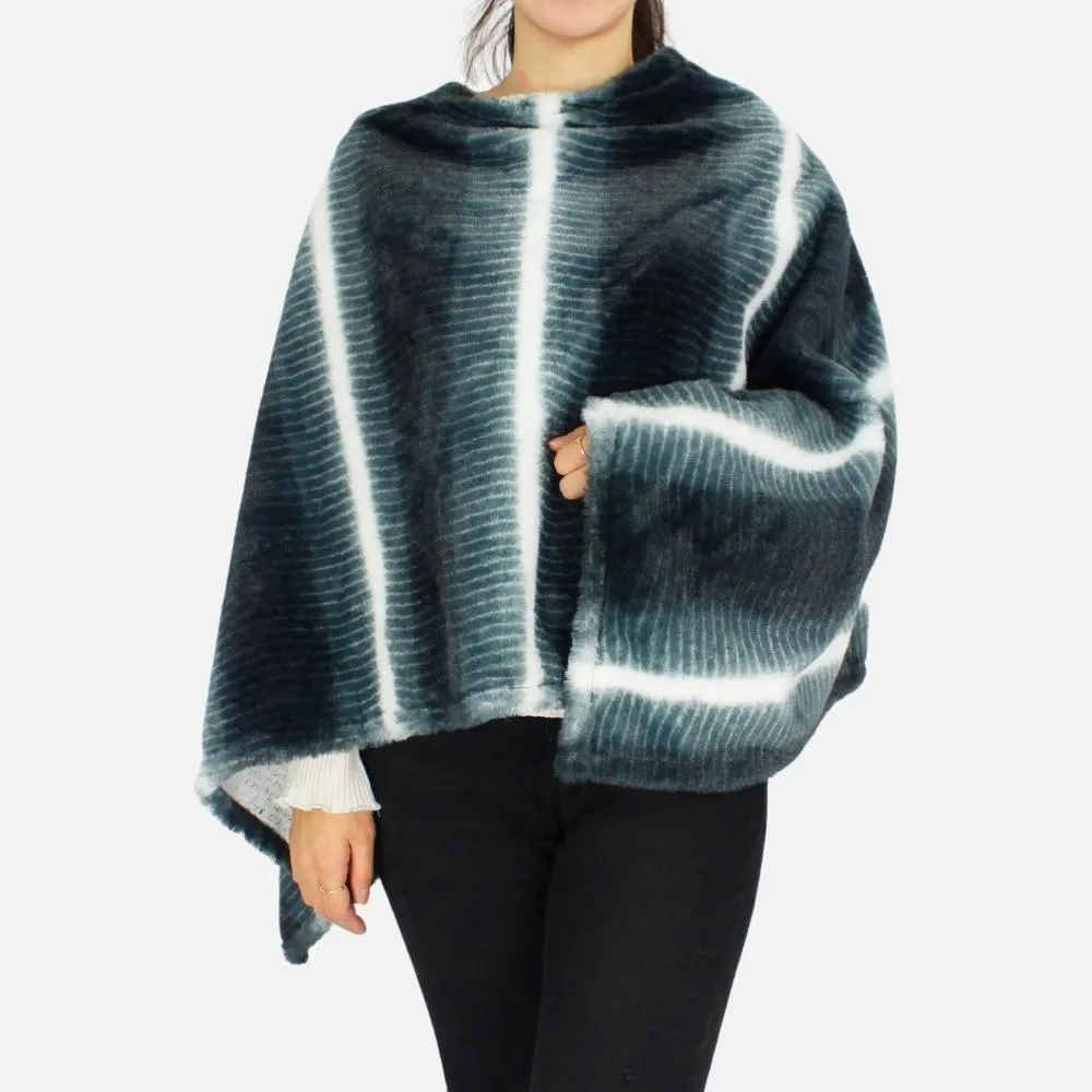Faux Fur Poncho