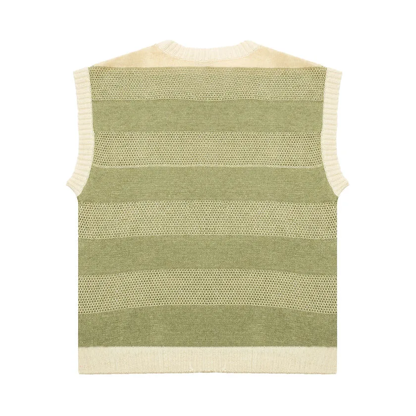 Green patterned Designer Vest | Summer essential |