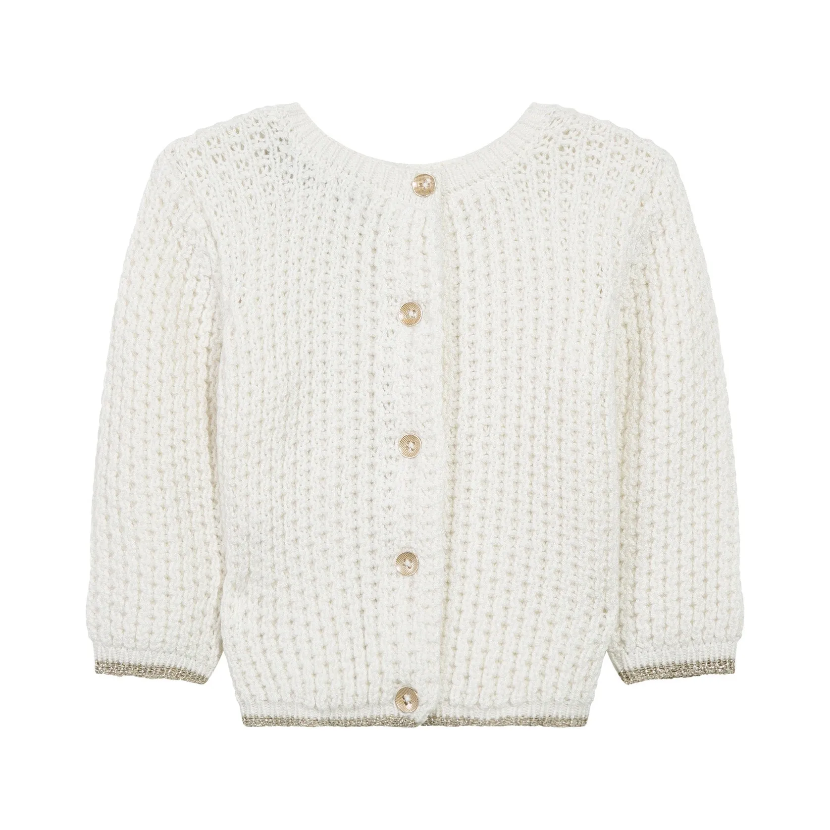 Ivory Front and Back Cardigan