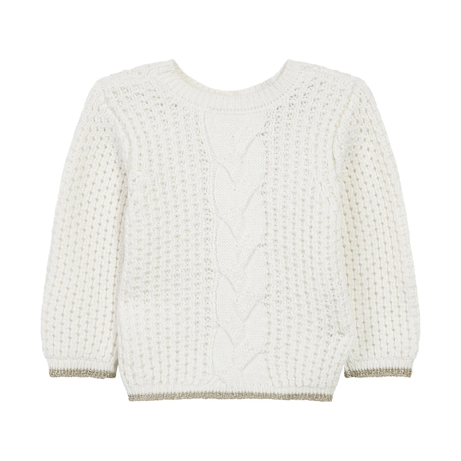 Ivory Front and Back Cardigan