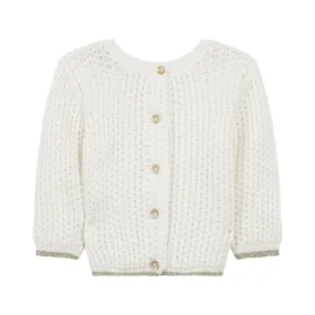 Ivory Front and Back Cardigan