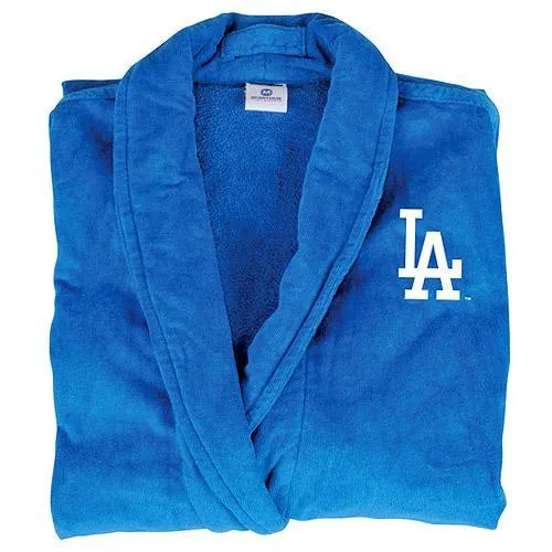 Los Angeles Dodgers Blue Terrycloth Bathrobe