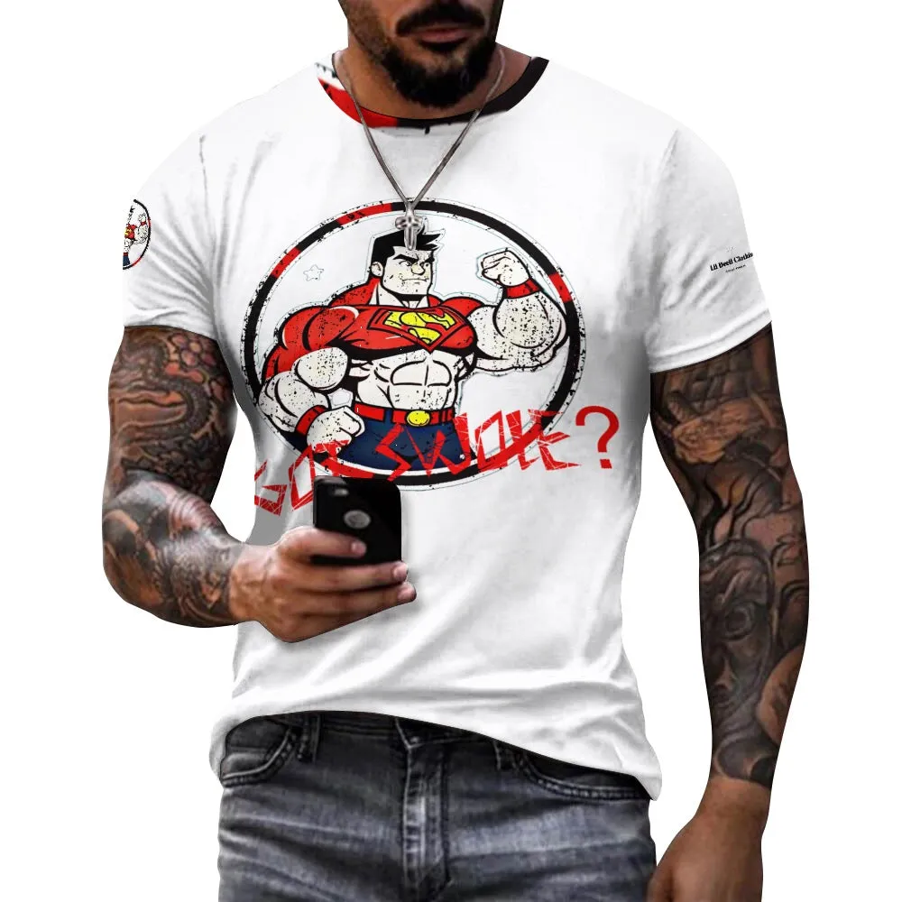 Men's Cotton T-shirt Fitness Theme got swole