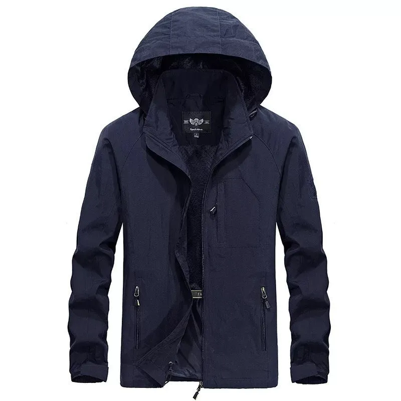 Men's Hiking Suit Waterproof Windbreaker Jacket