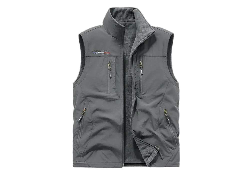 Men's Multi-Pocket Vest - Casual Outdoor Windproof Waterproof Sleeveless Jacket