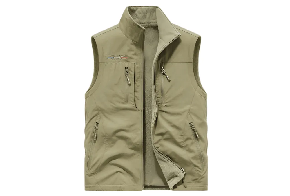 Men's Multi-Pocket Vest - Casual Outdoor Windproof Waterproof Sleeveless Jacket