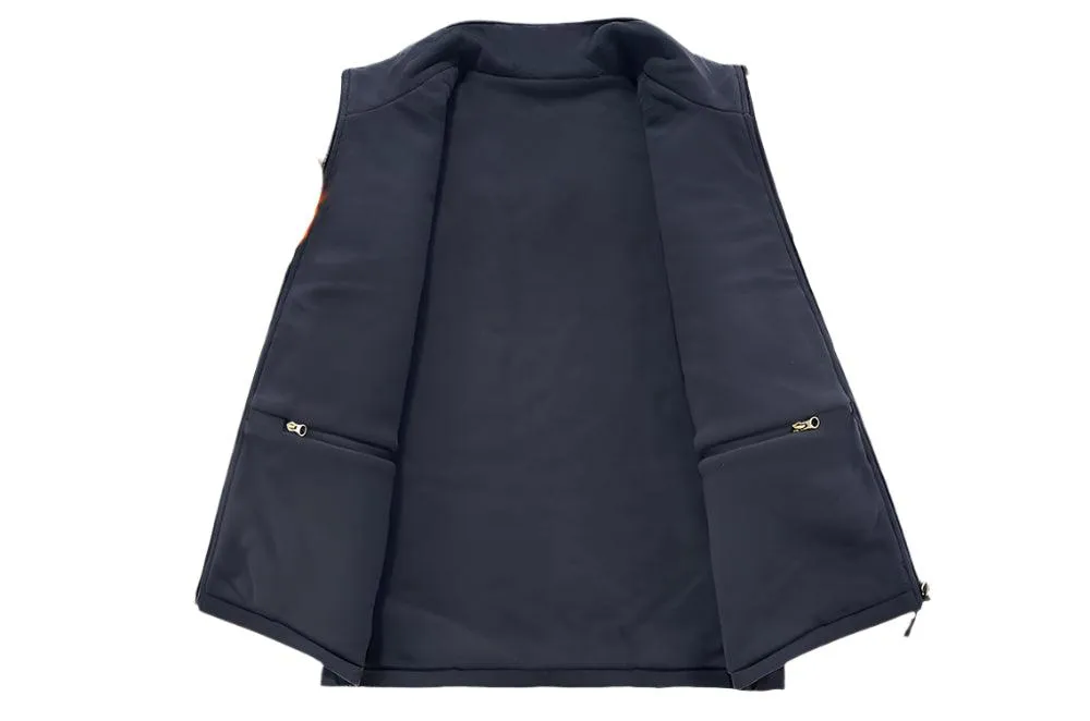 Men's Multi-Pocket Vest - Casual Outdoor Windproof Waterproof Sleeveless Jacket
