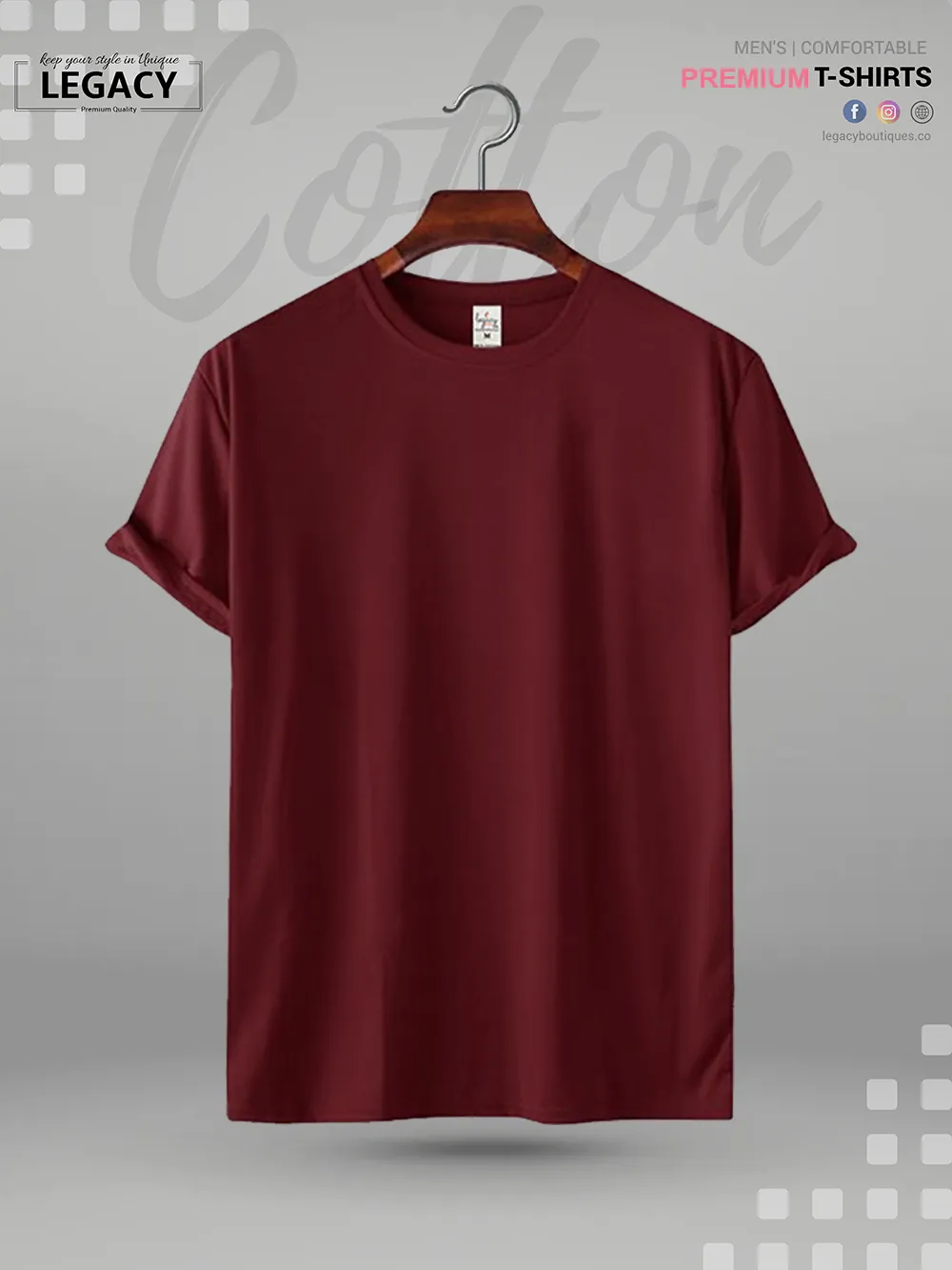 Men's Solid Color T-Shirt Legacy Boutiques | Bangladesh