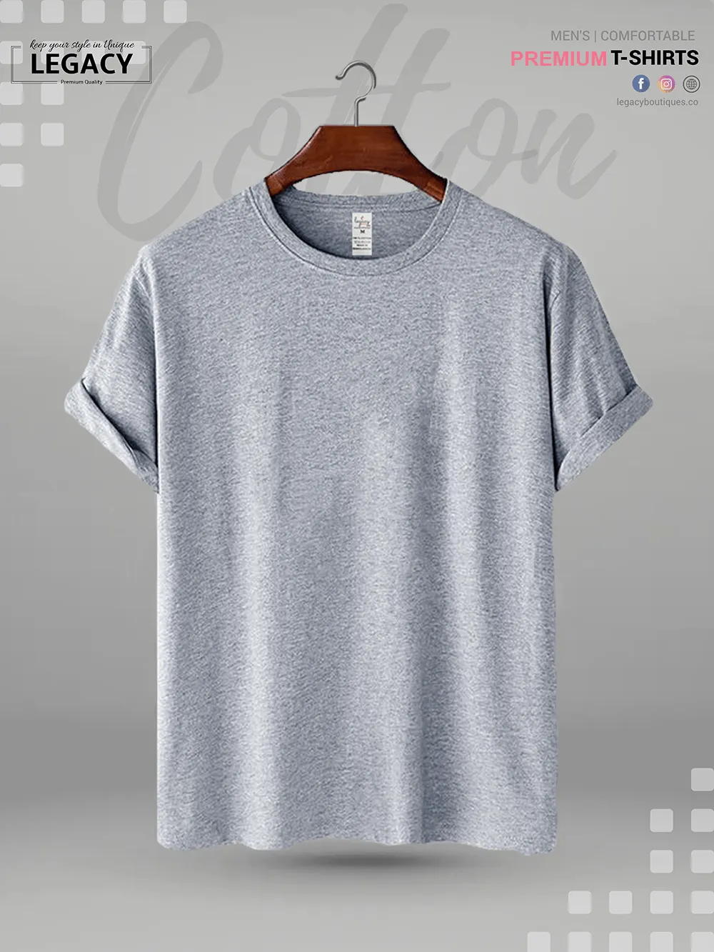 Men's Solid Color T-Shirt Legacy Boutiques | Bangladesh