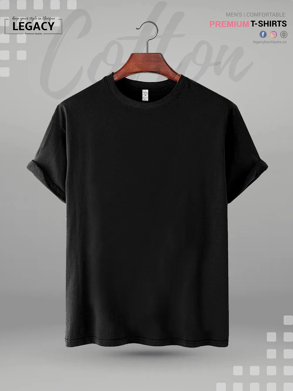 Men's Solid Color T-Shirt Legacy Boutiques | Bangladesh