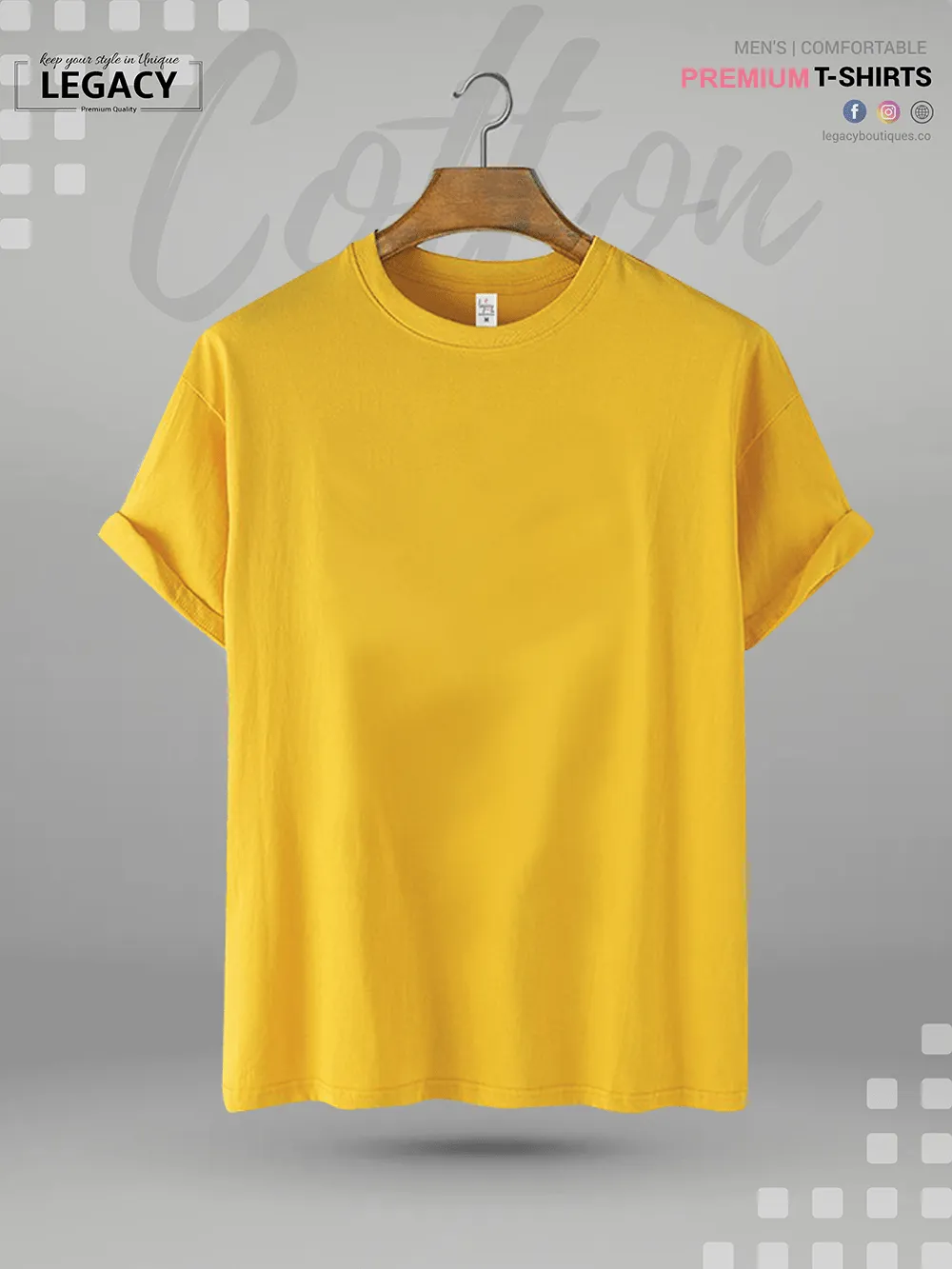 Men's Solid Color T-Shirt Legacy Boutiques | Bangladesh