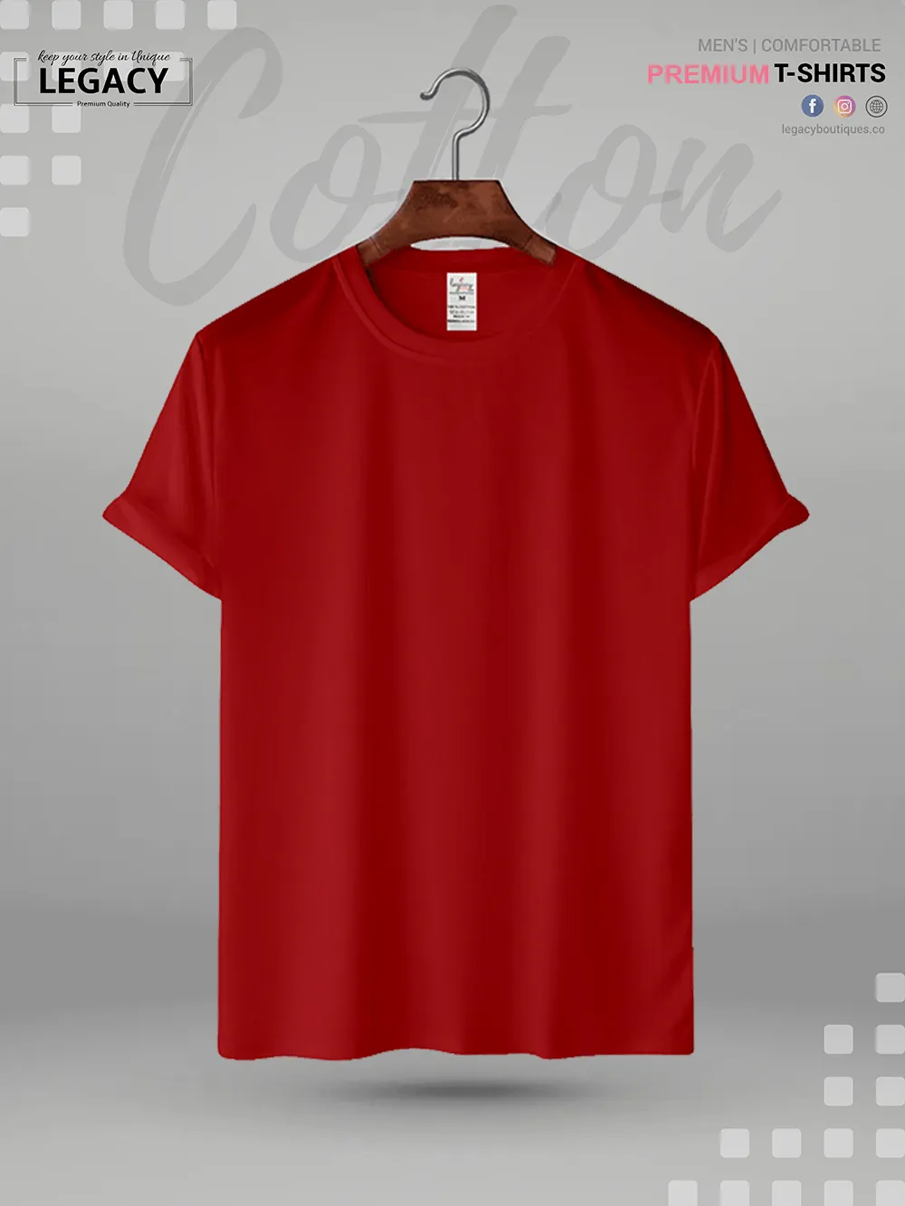 Men's Solid Color T-Shirt Legacy Boutiques | Bangladesh
