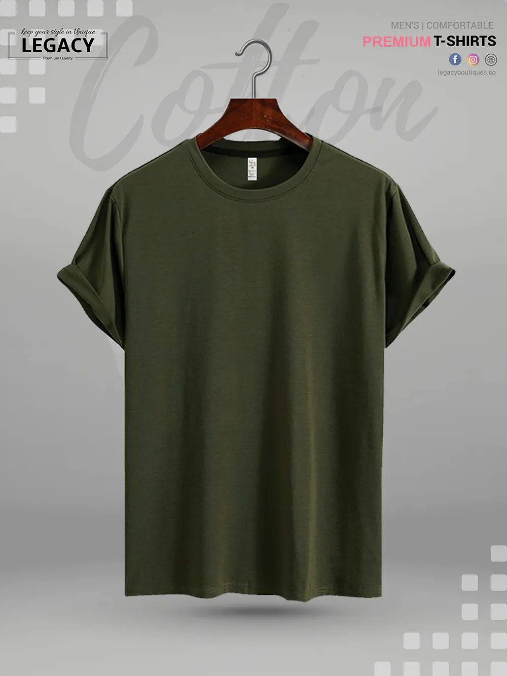 Men's Solid Color T-Shirt Legacy Boutiques | Bangladesh