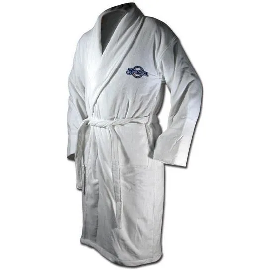 Milwaukee Brewers White Terrycloth Bathrobe