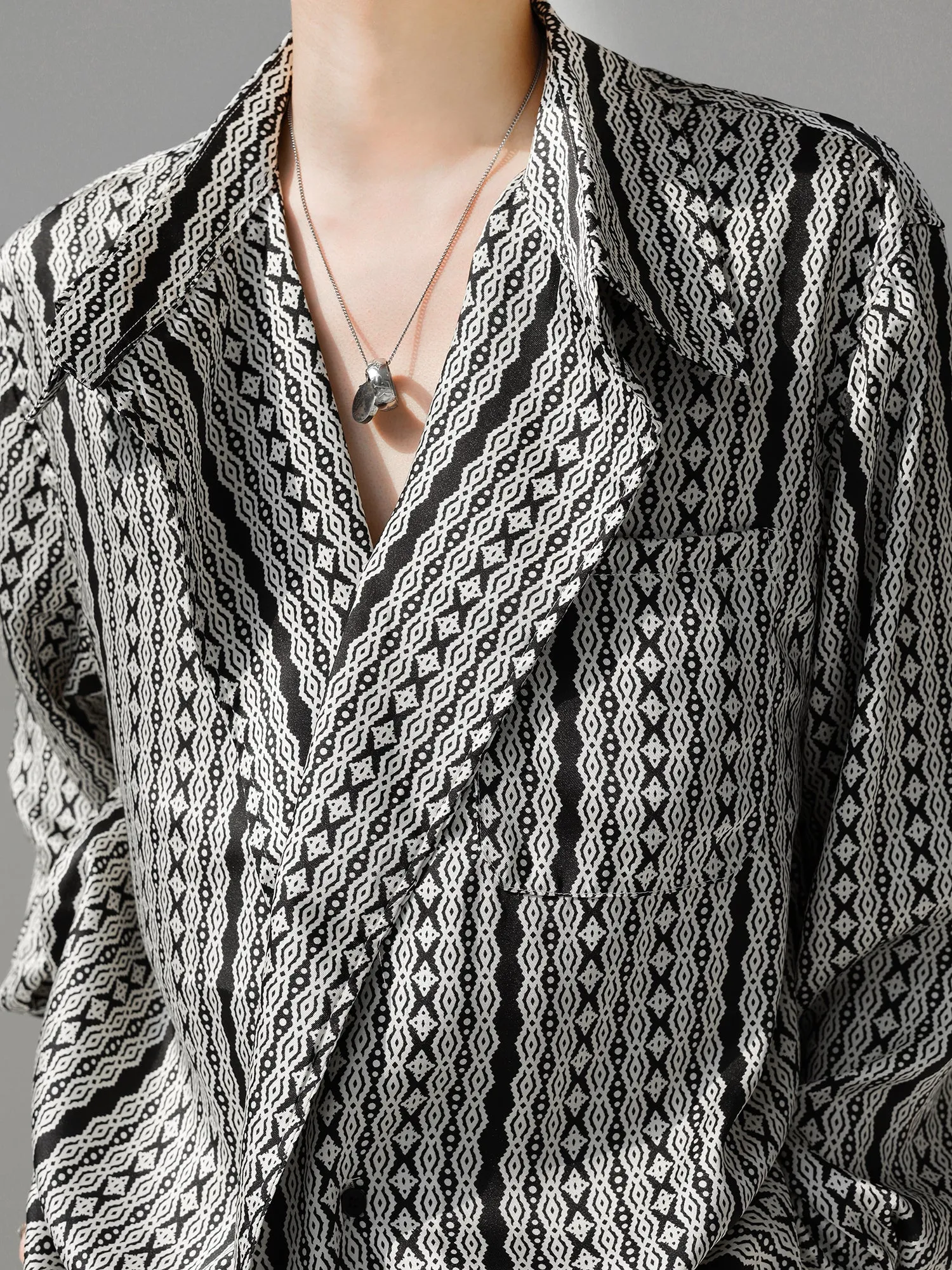 OVER SIZE DRAPE SHIRT KBQ0380