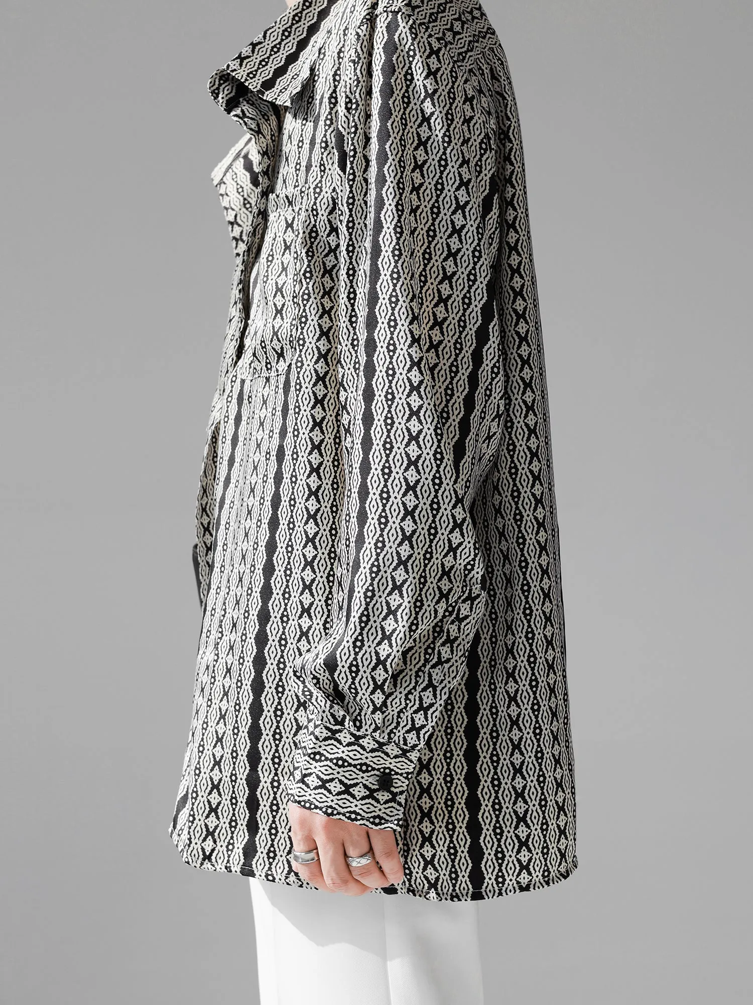 OVER SIZE DRAPE SHIRT KBQ0380