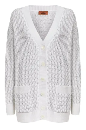 Oversized Cardigan - Silver