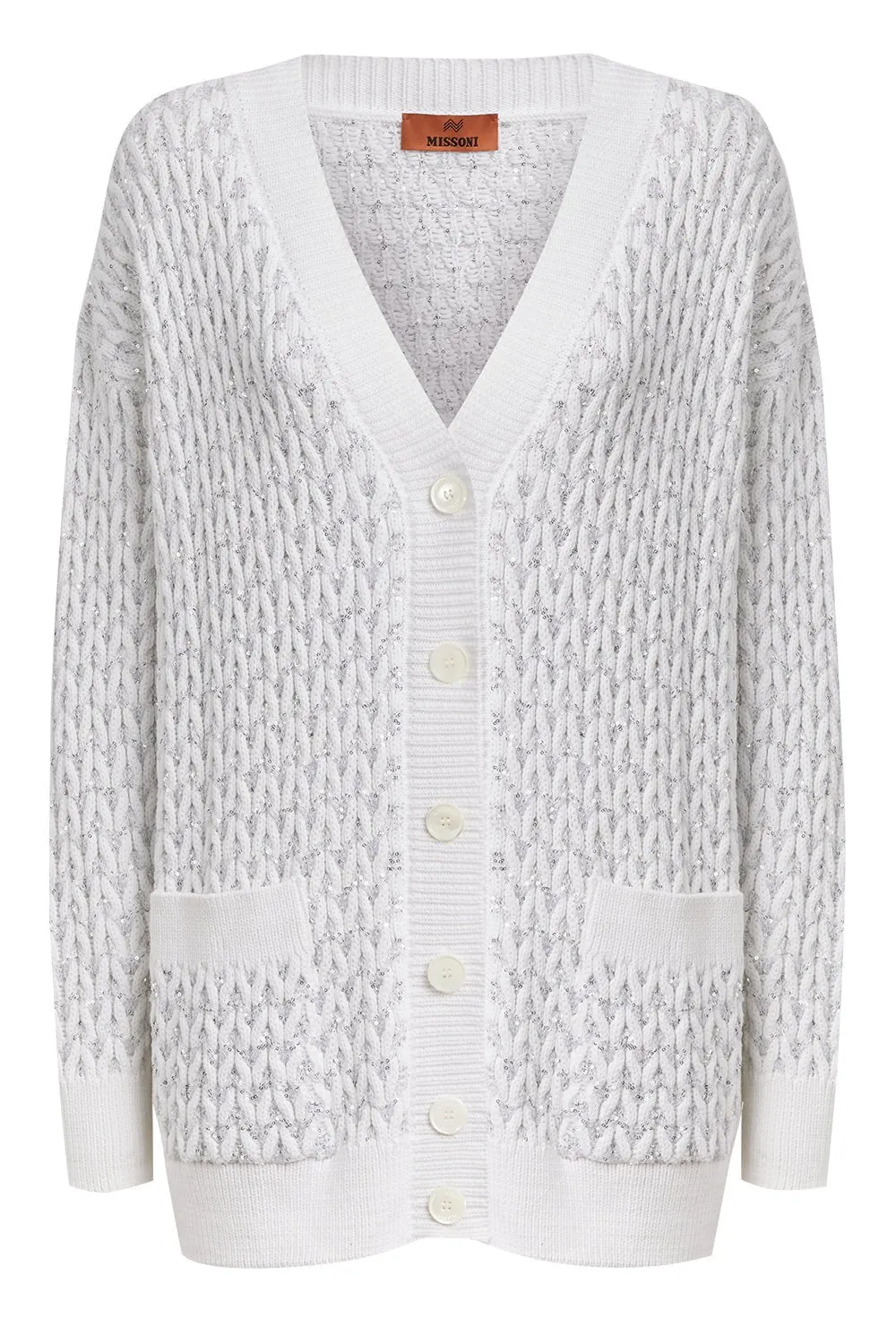 Oversized Cardigan - Silver