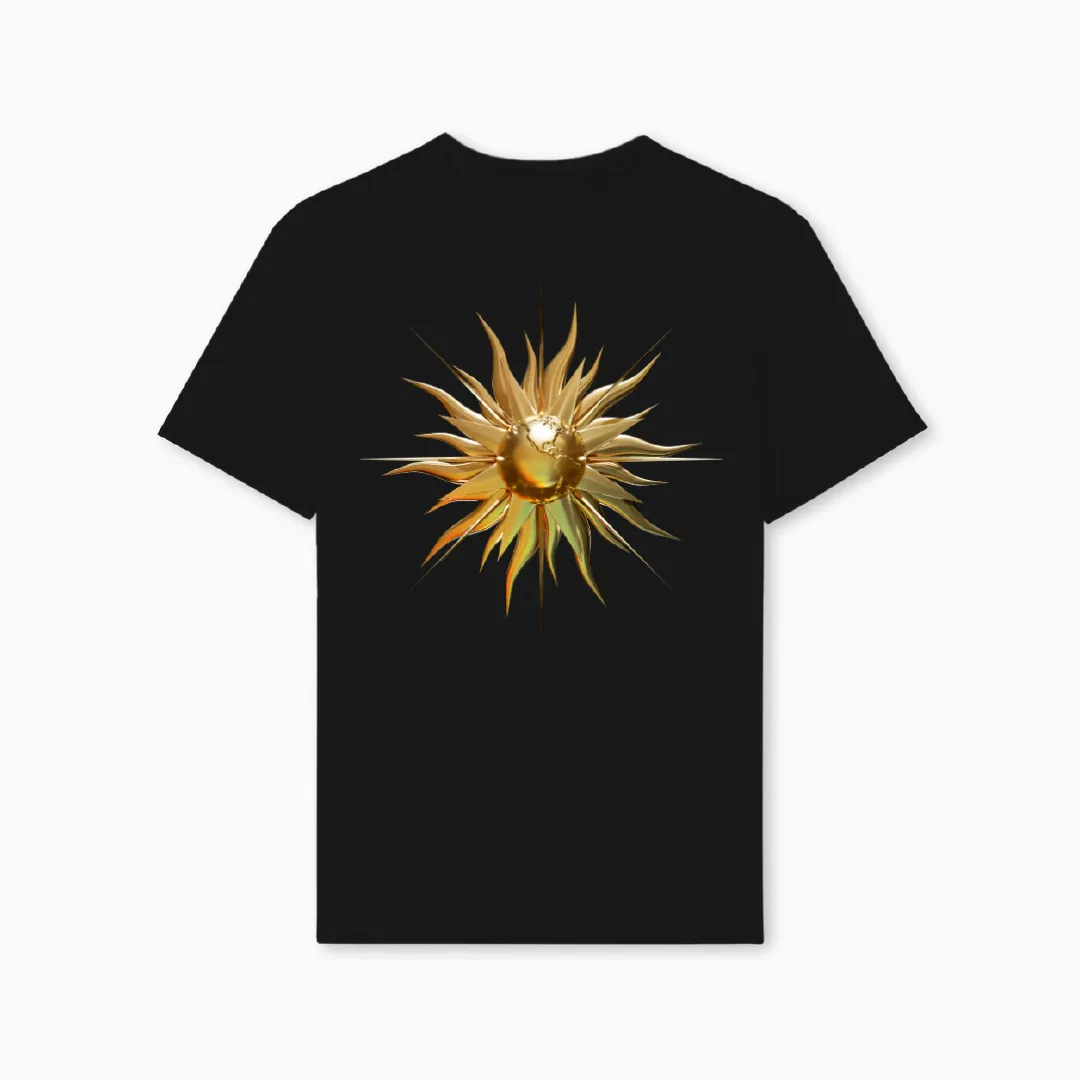 Partch x End of Code Sun T-Shirt Black Cotton