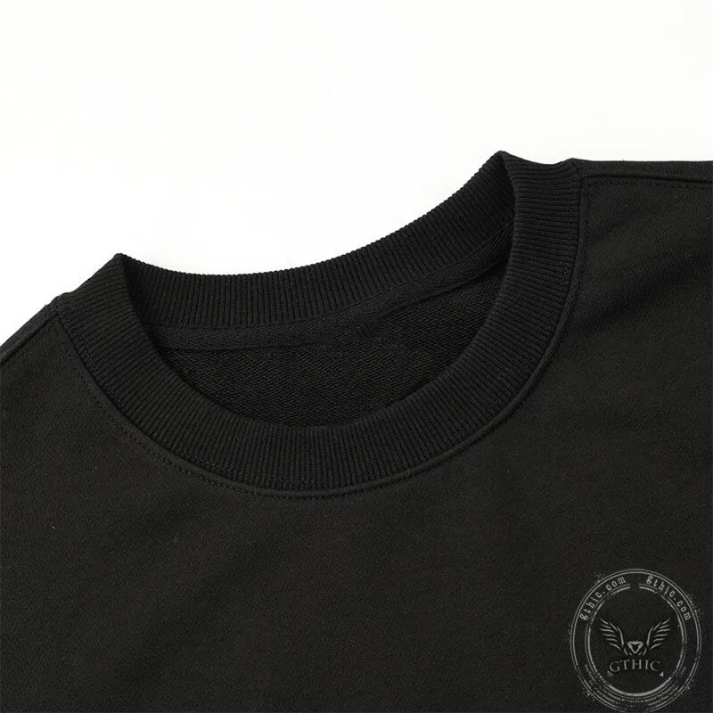 Passionate Rose Cotton Skull Sweatshirt