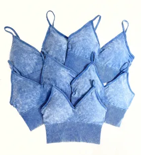 Perfect For Anything Padded Bra Top - Denim