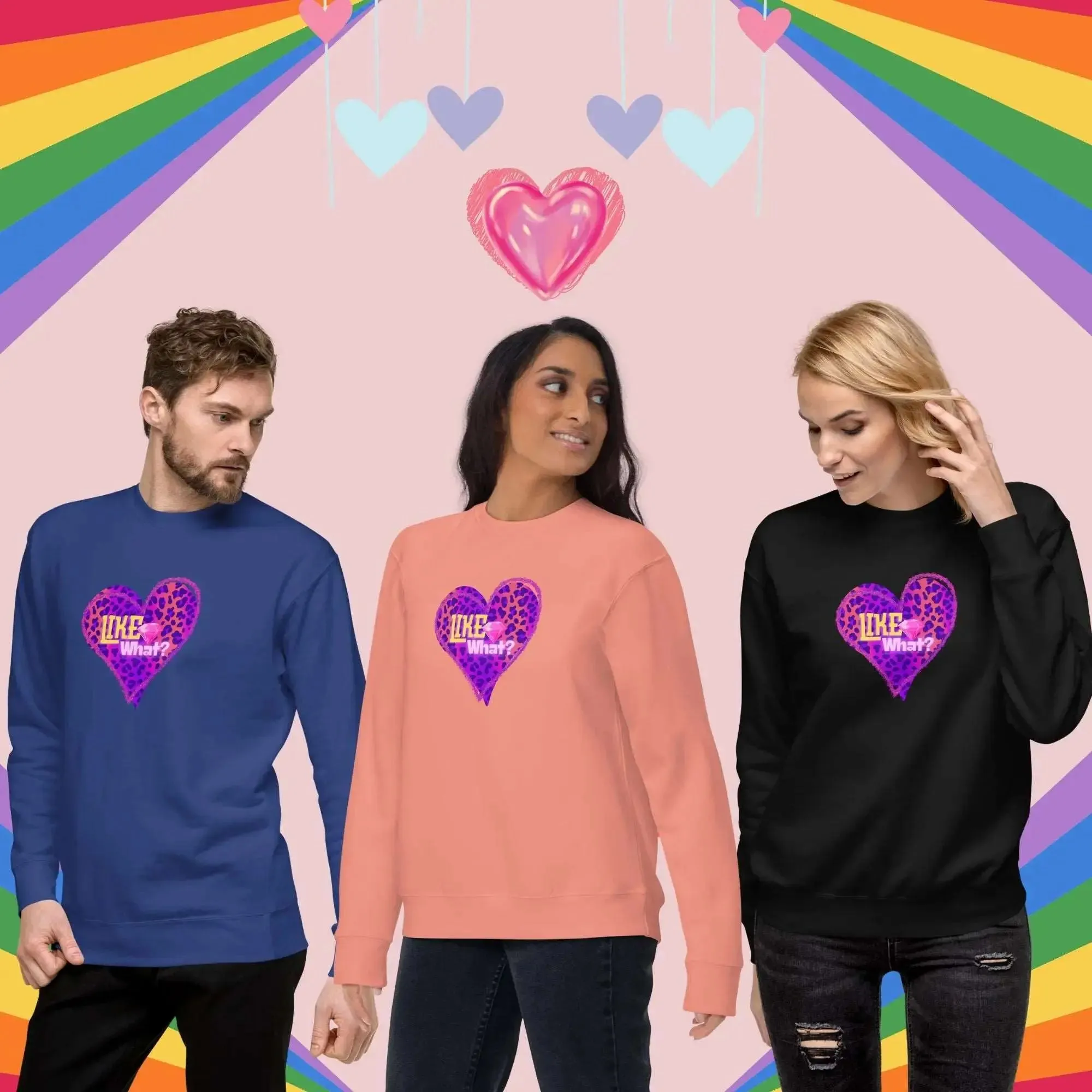 Power | Premium "Like What?" Unisex Premium Sweatshirt