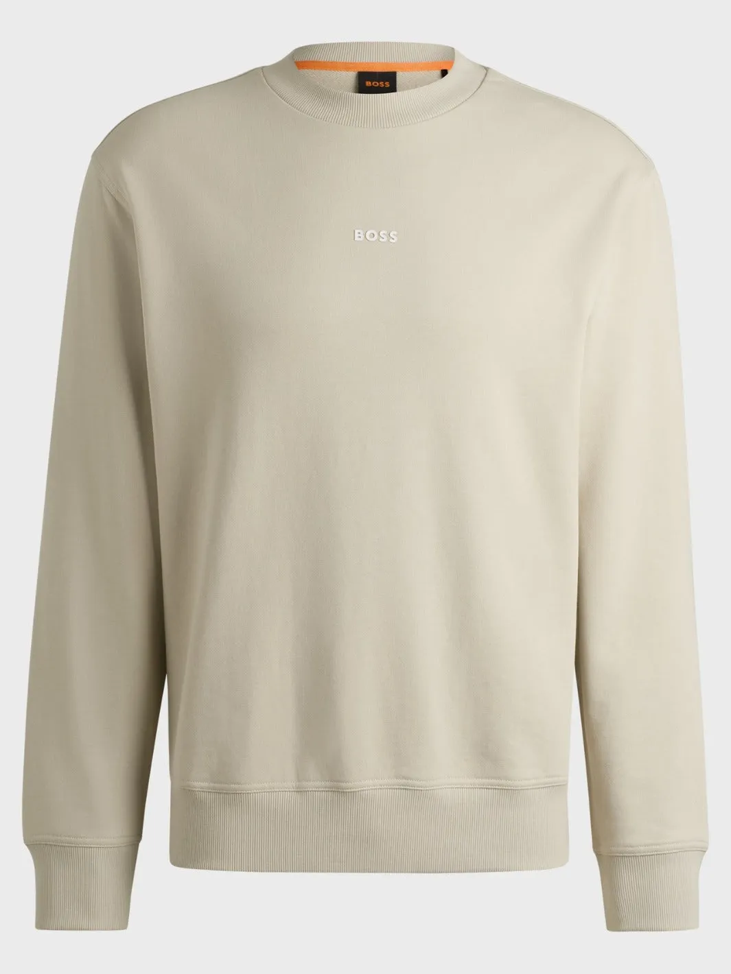 RELAXED-FIT COTTON SWEATSHIRT Beige