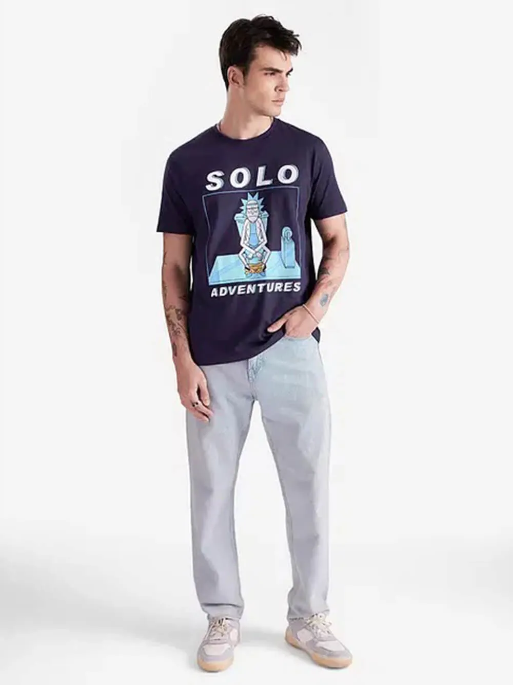 Rick and Morty Solo Adventures Print Men's Premium Quality In Cheapest Price T-Shirt