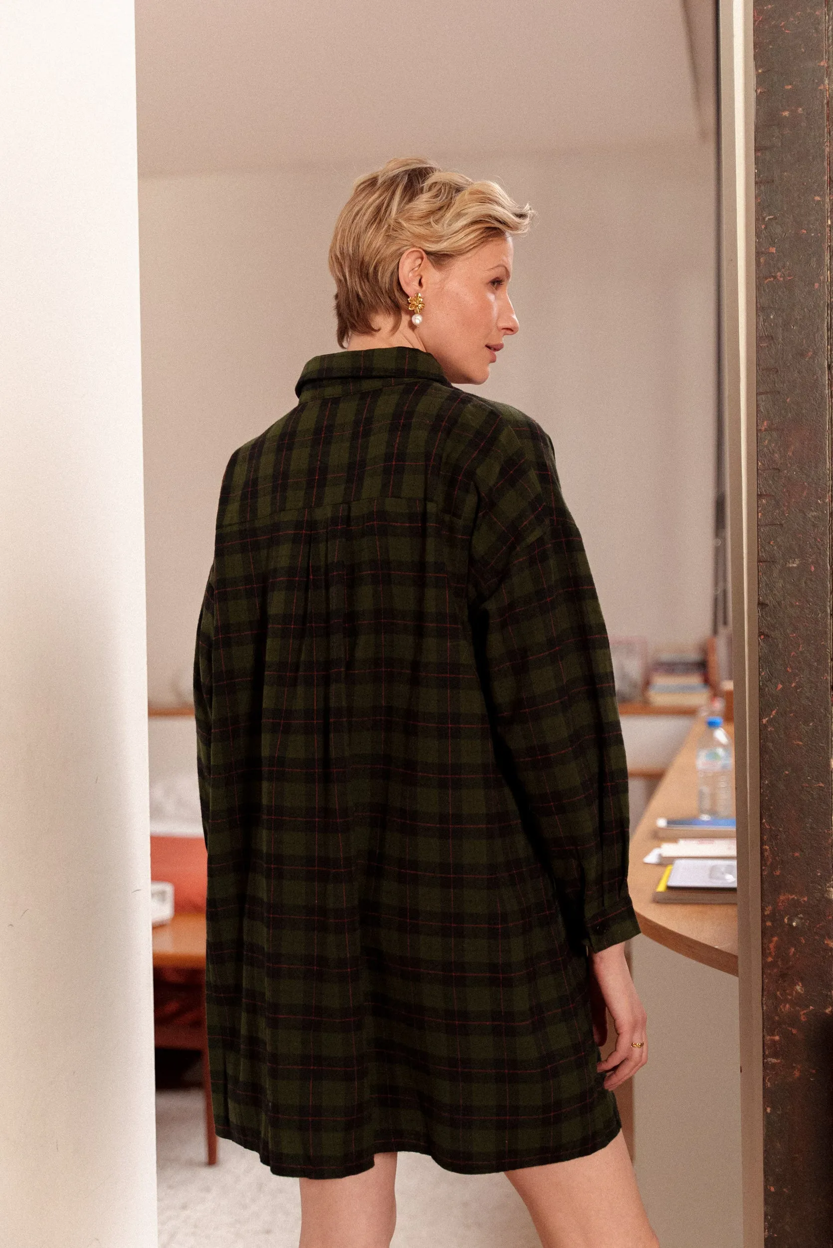 Robe chemise à carreaux Eirlys