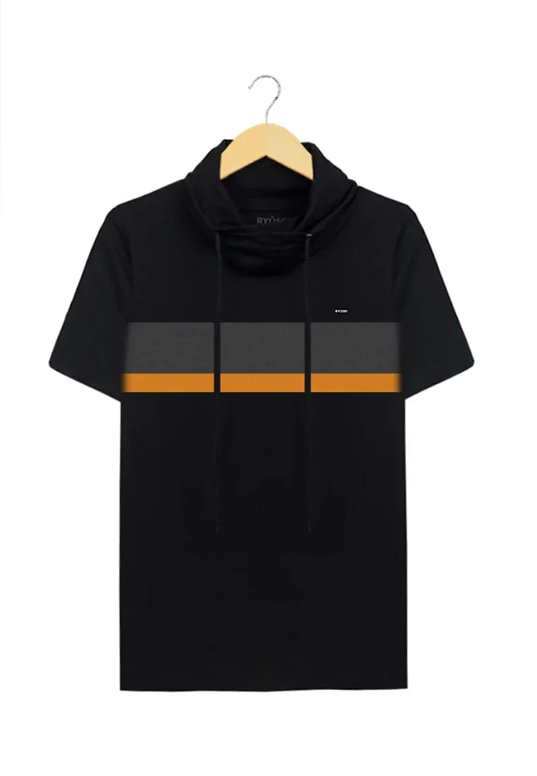 Ryusei Kaos Pria Turtleneck Nandito Shin CMB Black