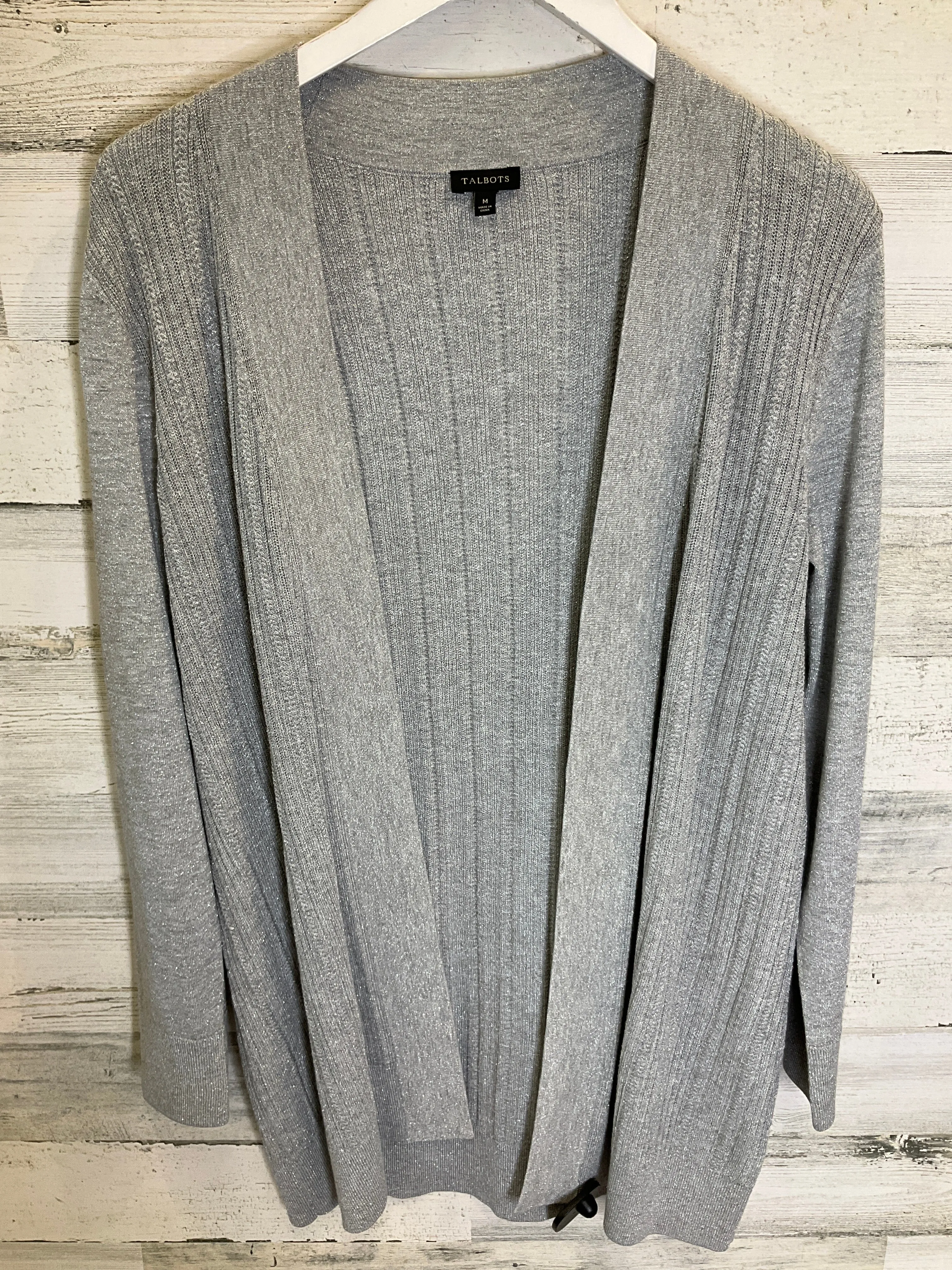 Silver Cardigan Talbots, Size M