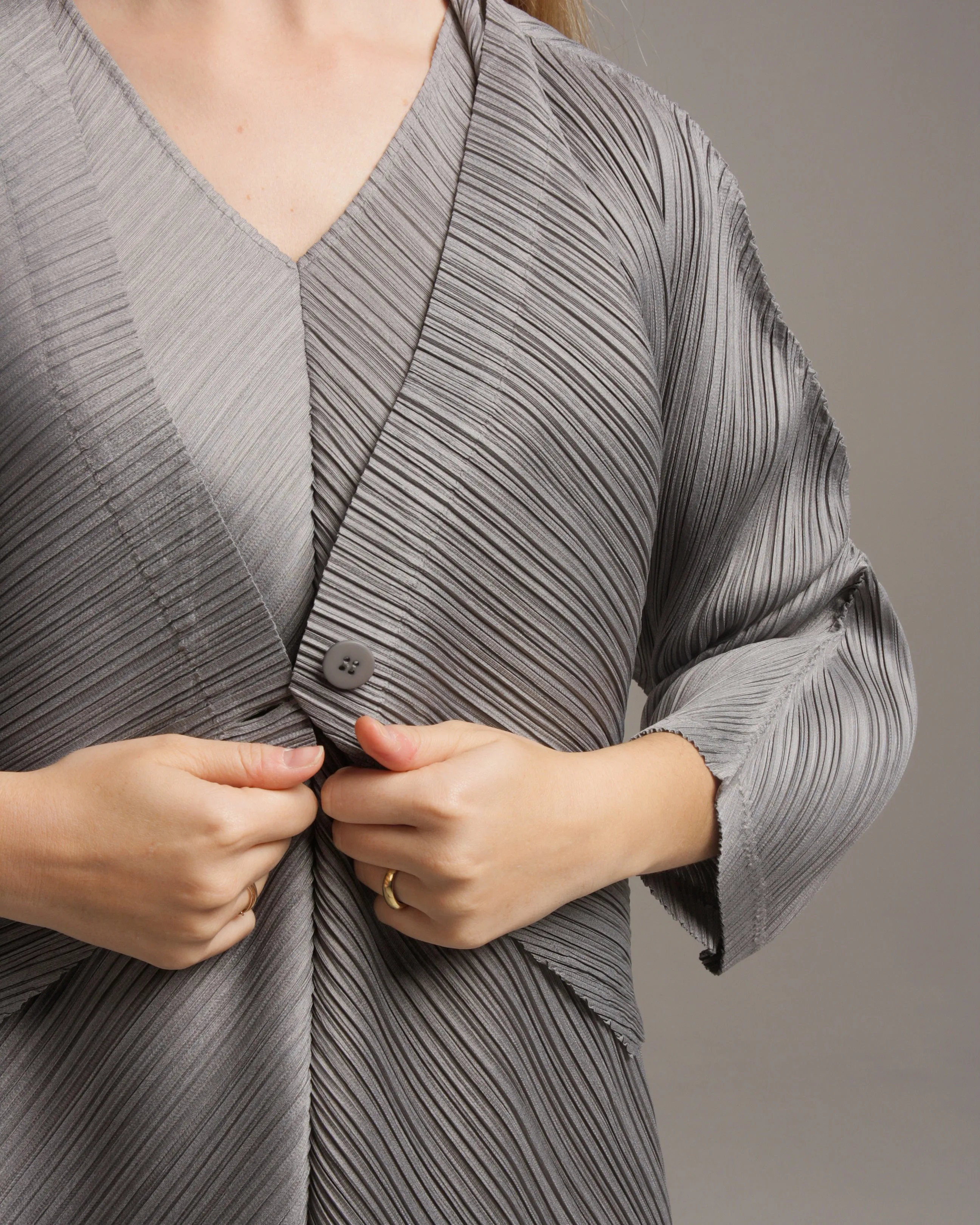 Silver Melange Cardigan
