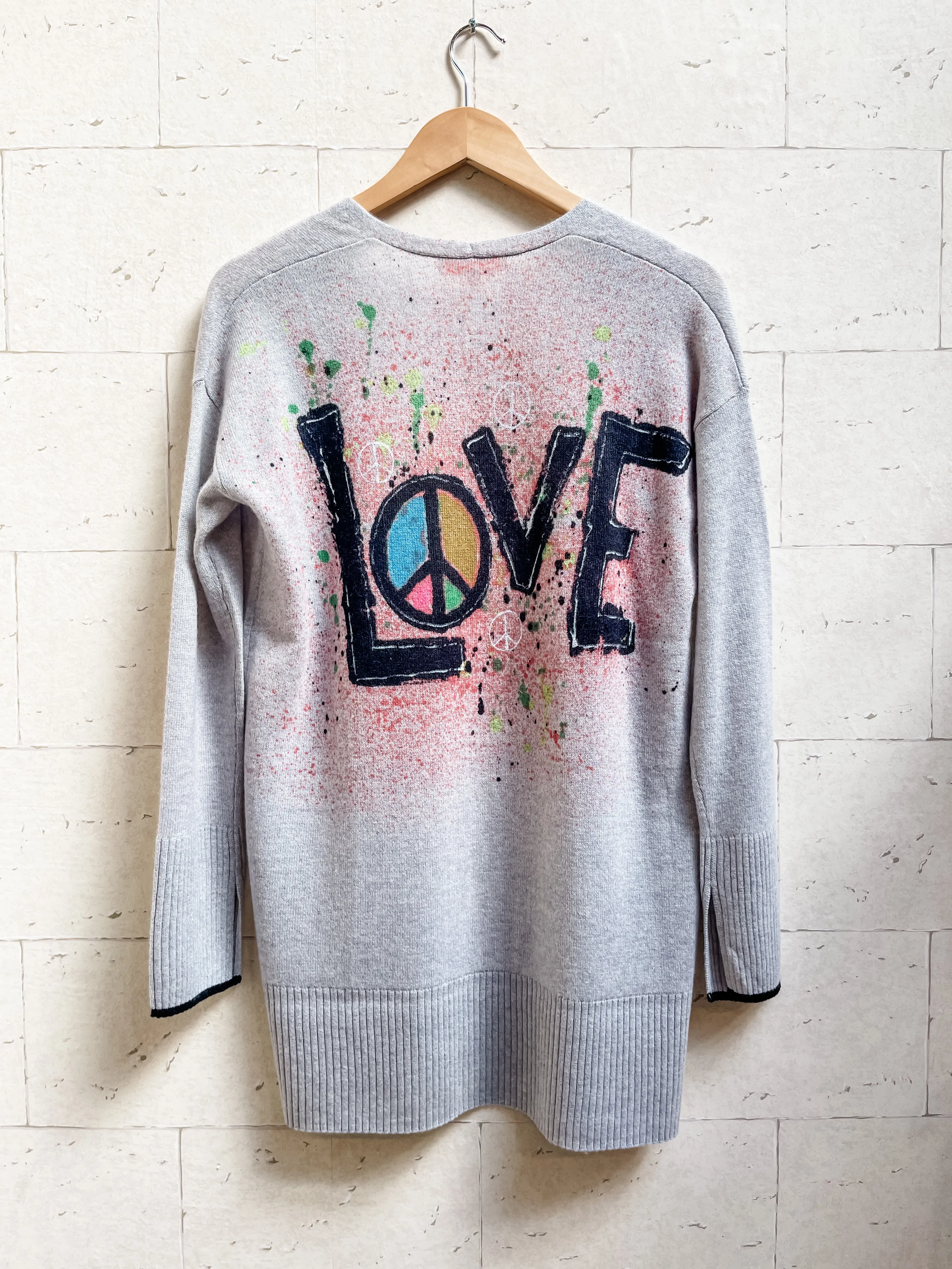 Silver Mist Love Cashmere Cardigan