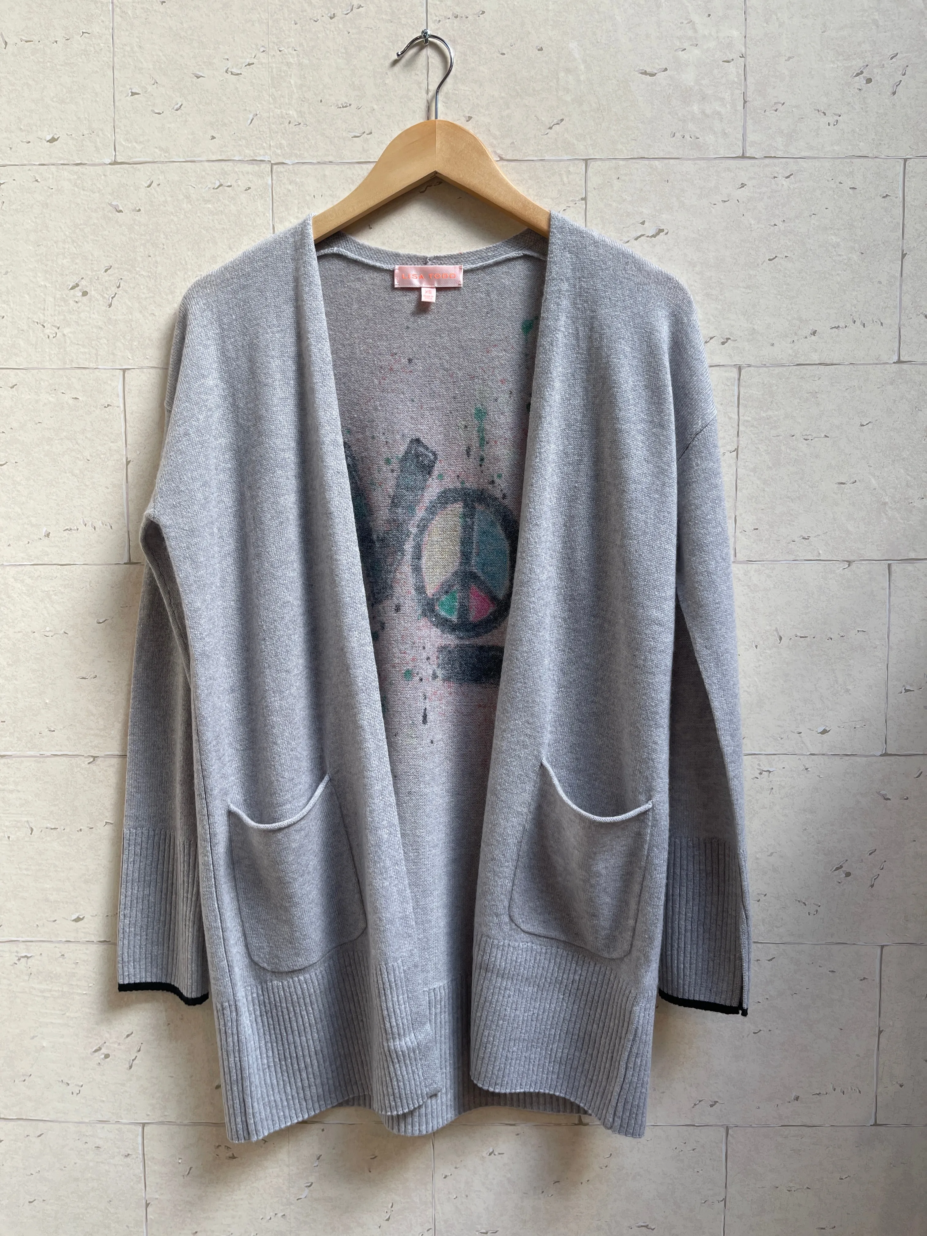 Silver Mist Love Cashmere Cardigan