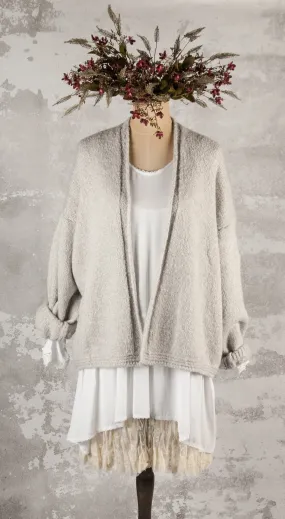 Silver wool cardigan